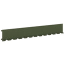vidaXL Fűszegélyezés 30 pcs 102 x 15 x 4 cm Acél Olajzöld