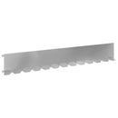 vidaXL Fűszegélyezés 10 pcs 102 x 15 x 4 cm Acél Ezüst