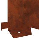 vidaXL Fűszegélyezés 10 pcs 102 x 15 x 4 cm Acél Rozsdás