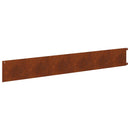 vidaXL Fűszegélyezés 10 pcs 102 x 15 x 4 cm Acél Rozsdás