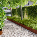 vidaXL Fűszegélyezés 20 pcs 102 x 15 x 4 cm Acél Rozsdás