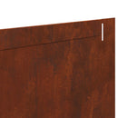 vidaXL Fűszegélyezés 30 pcs 102 x 15 x 4 cm Acél Rozsdás