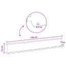 vidaXL Fűszegélyezés 30 pcs 102 x 15 x 4 cm Acél Rozsdás