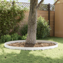 vidaXL Fűszegélyezés 30 db 100 x 12 cm Acél Fehér