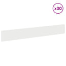 vidaXL Fűszegélyezés 30 pcs 100 x 15 cm Acél Fehér