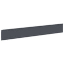vidaXL Fűszegélyezés 10 pcs 100 x 15 cm Acél Antracitszürke
