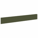 vidaXL Fűszegélyezés 20 pcs 100 x 15 cm Acél Olajzöld