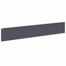 vidaXL Fűszegélyezés 10 db 100 x 18 cm Acél Antracitszürke