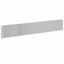 vidaXL Fűszegélyezés 20 pcs 100 x 18 cm Acél Ezüst