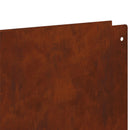 vidaXL Fűszegélyezés 20 pcs 100 x 18 cm Acél Rozsdás