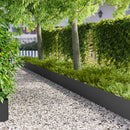 vidaXL Fűszegélyezés 10 db 100 x 22 cm Acél Fekete