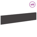 vidaXL Fűszegélyezés 10 db 100 x 22 cm Acél Fekete