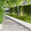 vidaXL Fűszegélyezés 10 db 100 x 22 cm Acél Fehér