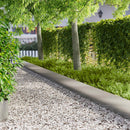 vidaXL Fűszegélyezés 10 db 100 x 22 cm Acél Ezüst