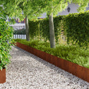 vidaXL Fűszegélyezés 10 pcs 100 x 22 cm Acél Rozsdás