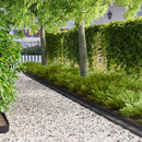 vidaXL Fűszegélyezés 30 db 100 x 10 x 8 cm Acél Fekete