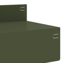 vidaXL Fűszegélyezés 20 db 100 x 10 x 8 cm Acél Olajzöld