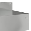 vidaXL Fűszegélyezés 10 pcs 100 x 10 x 8 cm Acél Ezüst