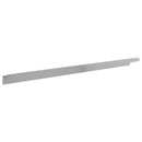 vidaXL Fűszegélyezés 10 pcs 100 x 10 x 8 cm Acél Ezüst