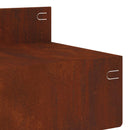 vidaXL Fűszegélyezés 10 pcs 100 x 10 x 8 cm Acél Rozsdás