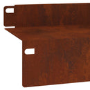 vidaXL Fűszegélyezés 20 pcs 100 x 10 x 8 cm Acél Rozsdás