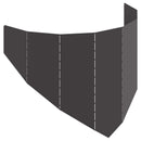 vidaXL Fűszegélyezés 100 x 45 cm Acél Fekete