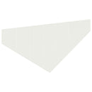 vidaXL Fűszegélyezés 4 db 100 x 45 cm Acél Fehér