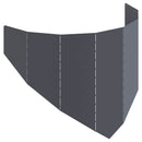 vidaXL Fűszegélyezés 100 x 45 cm Acél Antracitszürke