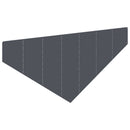 vidaXL Fűszegélyezés 100 x 45 cm Acél Antracitszürke