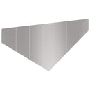 vidaXL Fűszegélyezés 100 x 45 cm Acél Ezüst