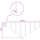 vidaXL Fűszegélyezés 100 x 45 cm Acél Ezüst