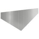 vidaXL Fűszegélyezés 4 pcs 100 x 45 cm Acél Ezüst