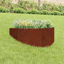 vidaXL Fűszegélyezés 100 x 45 cm Acél Rozsdás
