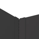 vidaXL Fűszegélyezés 60 x 60 x 20 cm Acél Fekete