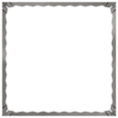 vidaXL Fűszegélyezés 60 x 60 x 20 cm Acél Ezüst