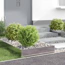 vidaXL Fűszegélyezés 4 db 60 x 60 x 20 cm Acél Ezüst