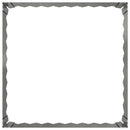 vidaXL Fűszegélyezés 60 x 60 x 20 cm Acél Ezüst