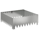 vidaXL Fűszegélyezés 4 pcs 60 x 60 x 20 cm Acél Ezüst