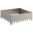 vidaXL Fűszegélyezés 60 x 60 x 20 cm Acél Rozsdás