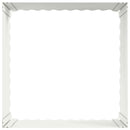 vidaXL Fűszegélyezés 4 db 60 x 60 x 35 cm Acél Fehér