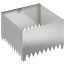 vidaXL Fűszegélyezés 4 db 60 x 60 x 35 cm Acél Ezüst
