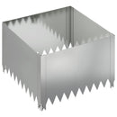 vidaXL Fűszegélyezés 4 pcs 60 x 60 x 35 cm Acél Ezüst