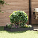 vidaXL Fűszegélyezés 100 x 60 x 20 cm Acél Fekete
