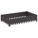 vidaXL Fűszegélyezés 4 db 100 x 60 x 20 cm Acél Fekete