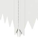 vidaXL Fűszegélyezés 4 db 100 x 60 x 20 cm Acél Fehér