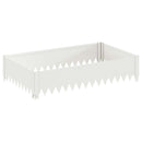 vidaXL Fűszegélyezés 4 db 100 x 60 x 20 cm Acél Fehér