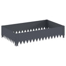 vidaXL Fűszegélyezés 100 x 60 x 20 cm Acél Antracitszürke