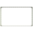 vidaXL Fűszegélyezés 4 db 100 x 60 x 20 cm Acél Olajzöld