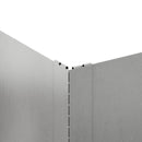 vidaXL Fűszegélyezés 100 x 60 x 20 cm Acél Ezüst