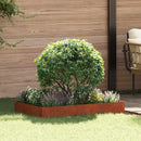 vidaXL Fűszegélyezés 100 x 60 x 20 cm Acél Rozsdás